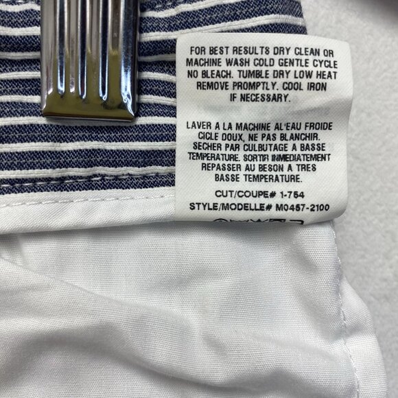 Vince Pleated Stripes Seersucker Shorts Mens Size 32 Gray-White Puckered Texture - Picture 5 of 16